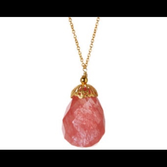 Giu Giu Pink Tourmaline Necklace 25$